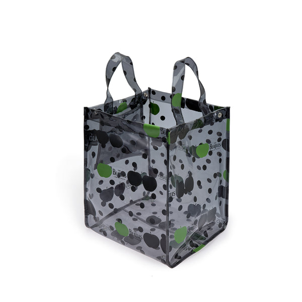 CDG Beatles - Small PVC Apple & Dot Tote - (VB-K201 Black)