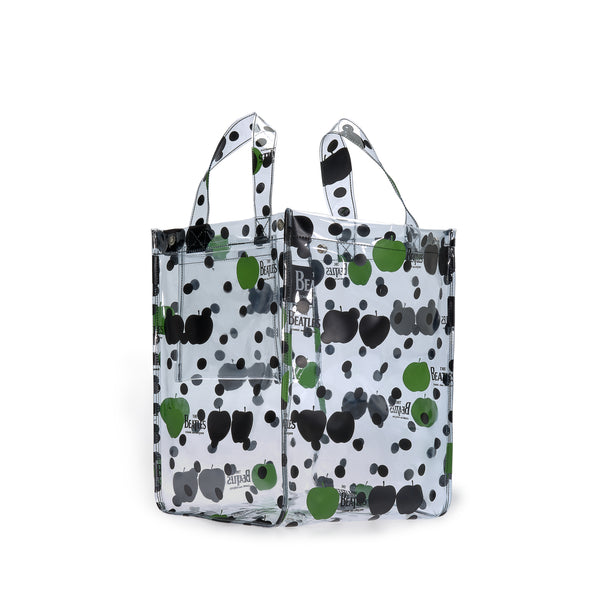CDG Beatles - Small PVC Apple & Dot Tote - (VB-K201 Transparent)