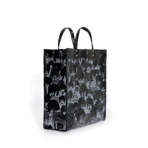 CDG Beatles - Faces PVC Tote - (VB-K203 Black)