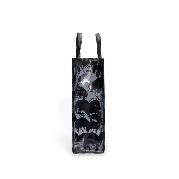 CDG Beatles - Faces PVC Tote - (VB-K203 Black)