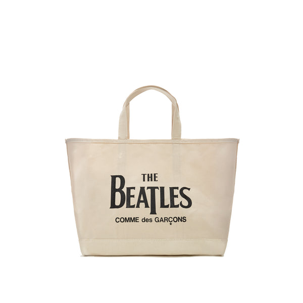 CDG Beatles - Canvas Small Tote Bag - (Natural)