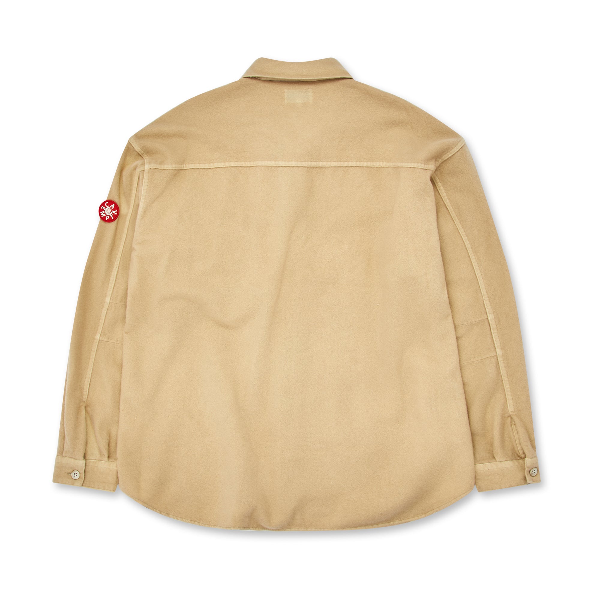 Cav Empt Overdye Wool Big Shirt Beige