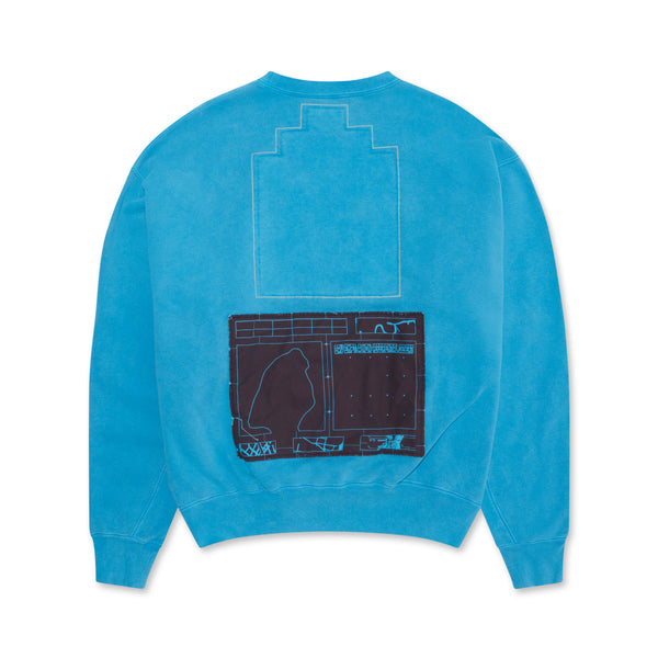 Cav Empt - Overdye Arrangement Crew Neck - (Blue)