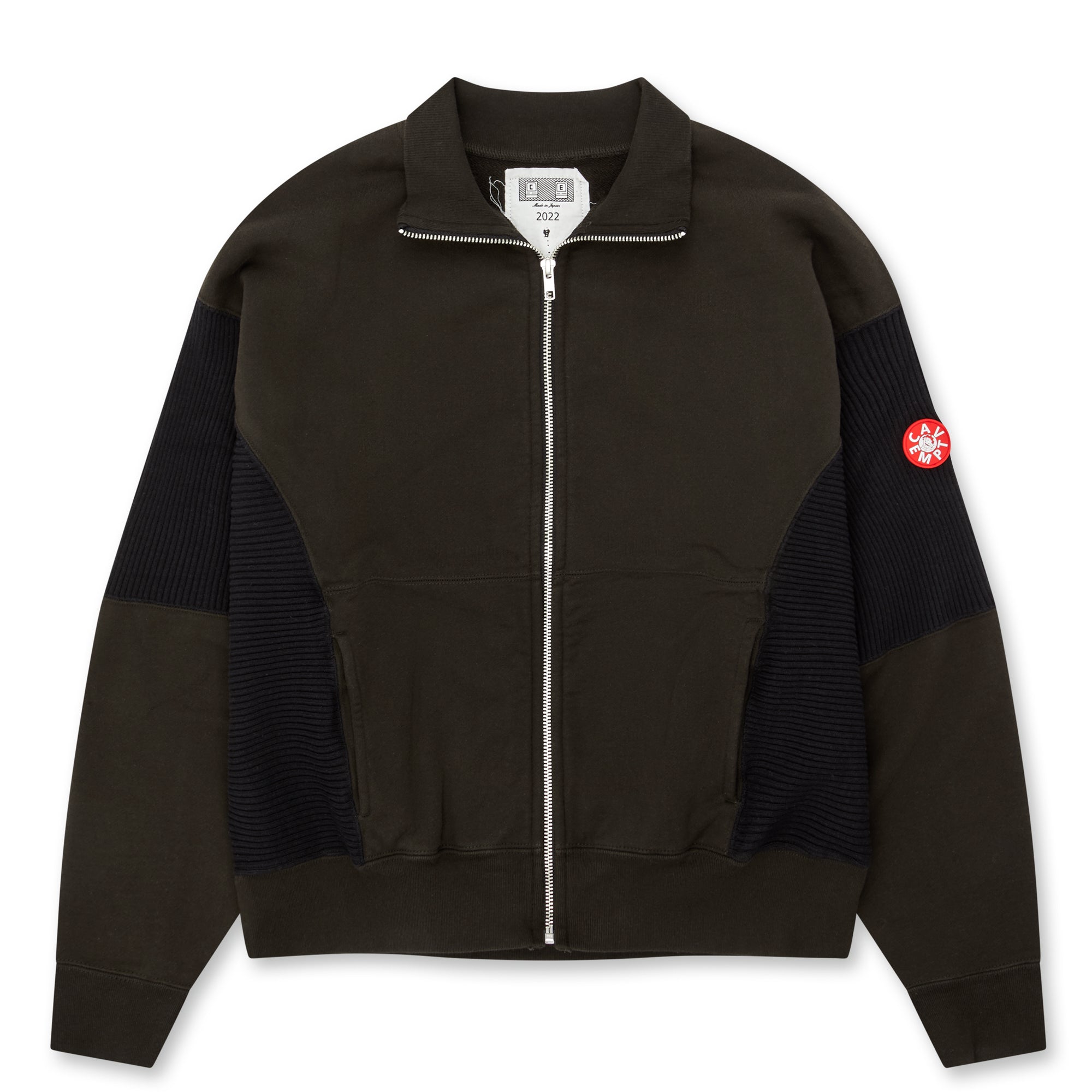 Cav Empt - Wide Rib Cut Zip Sweat - (Black) view 1, Click to Zoom in