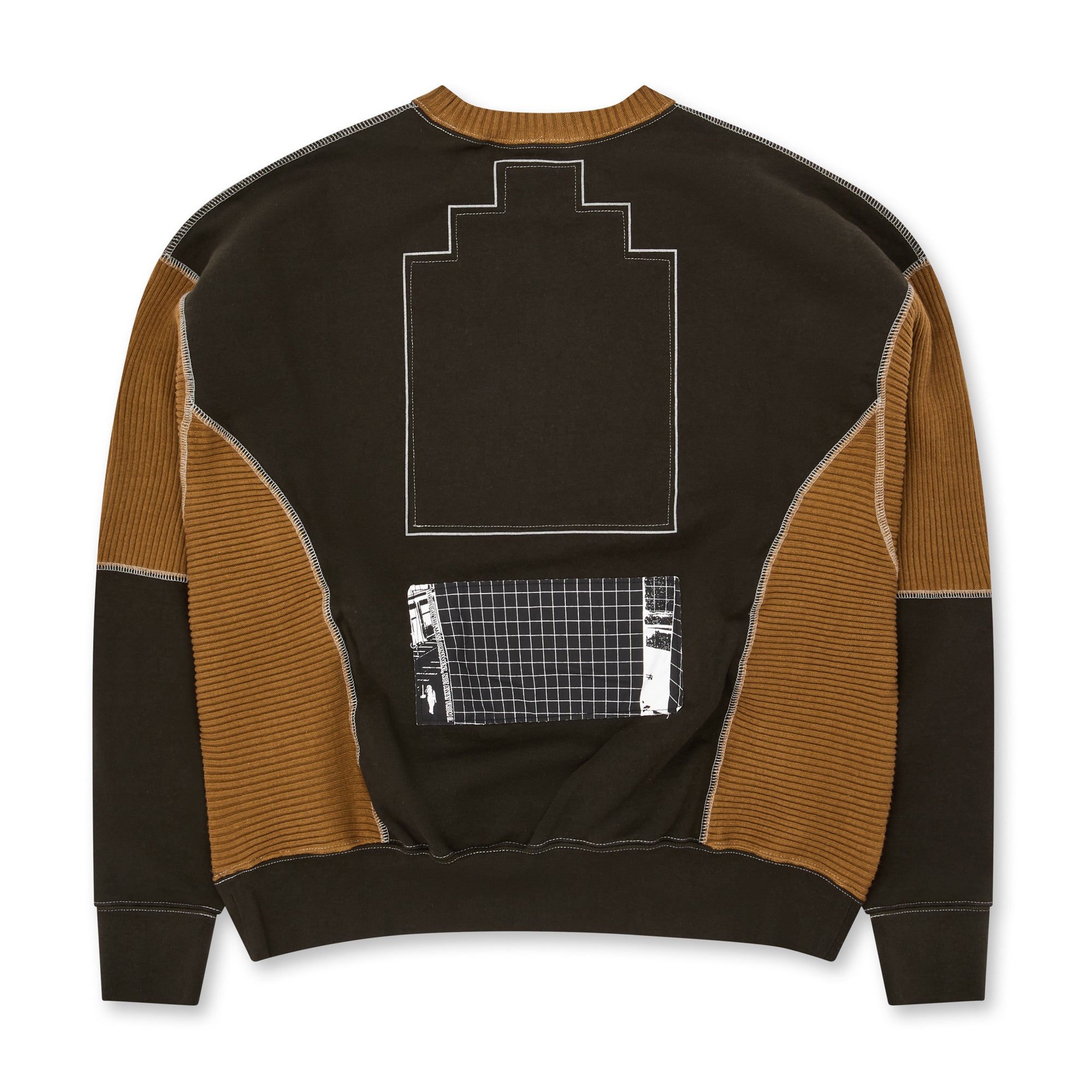 Cav Empt - Wide Rib Cut Crew Neck - (Black) view 2, Click to Zoom in