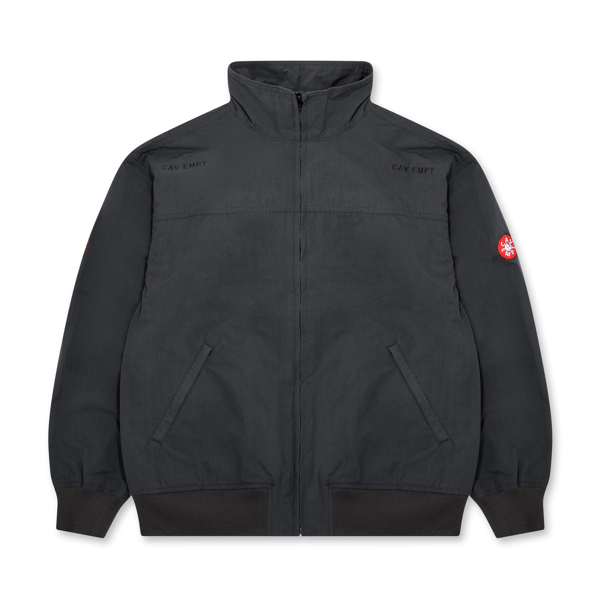 Cav Empt - Stand Collar Zip Jacket - (Charcoal) | Dover Street Market E ...