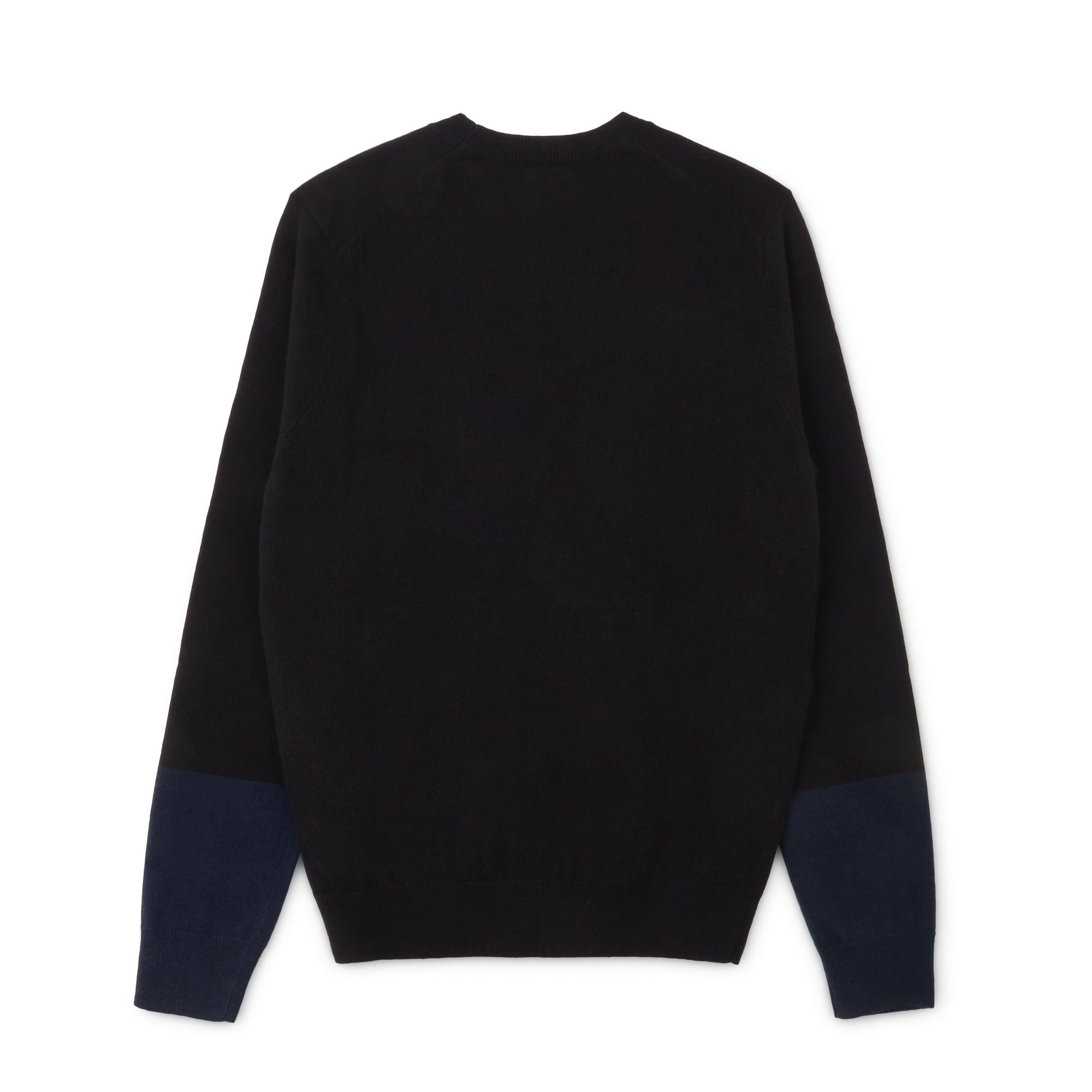 CDG Shirt Forever - Round Neck Contrast Jumper - (Black/Navy) view 2