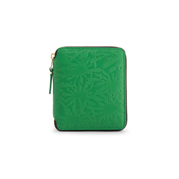 CDG Wallet - Embossed Forest Full Zip Around Wallet - (Green SA2100EF)