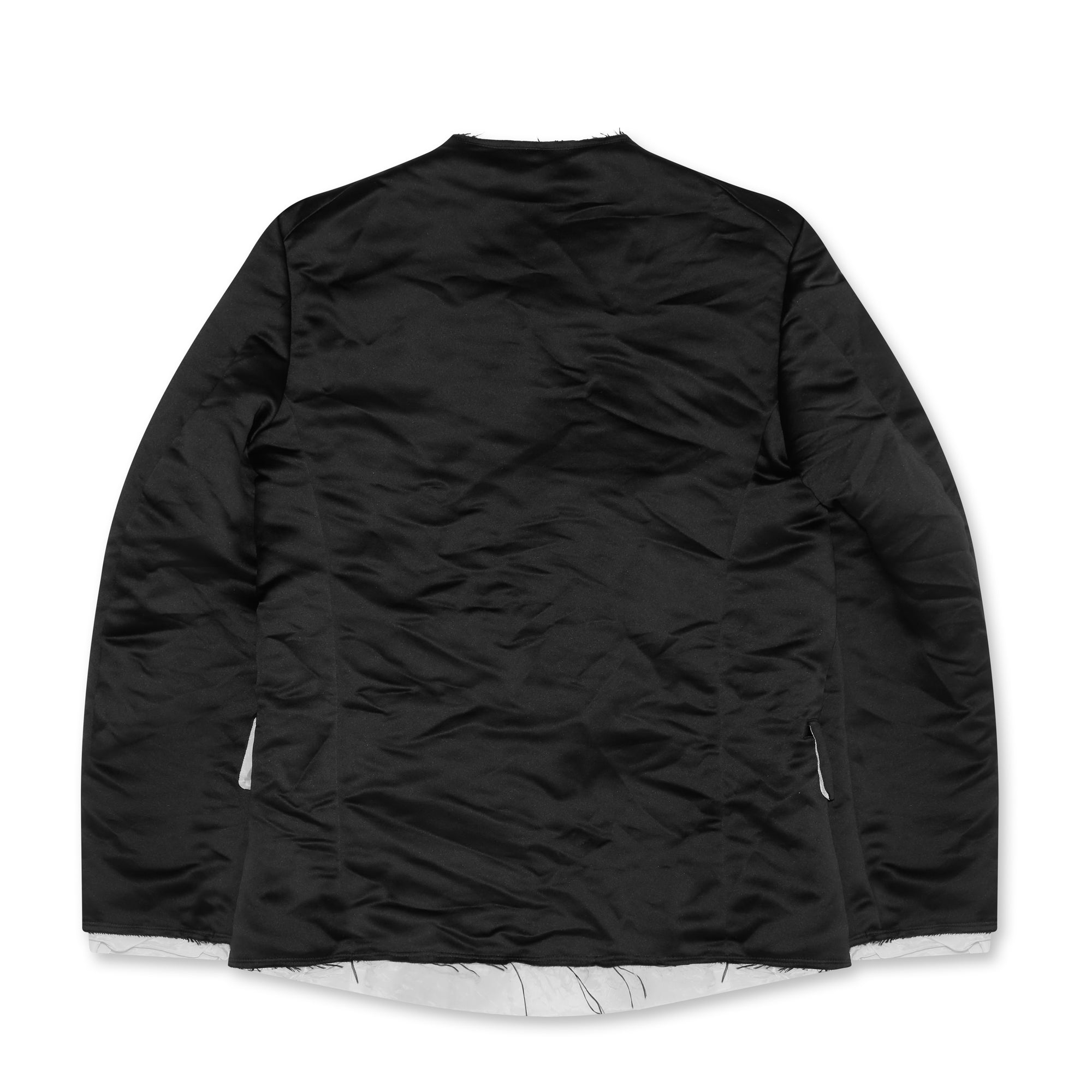 BLACK Comme des Garçons - Polyester Heavy Satin Jacket - (Black) view 2