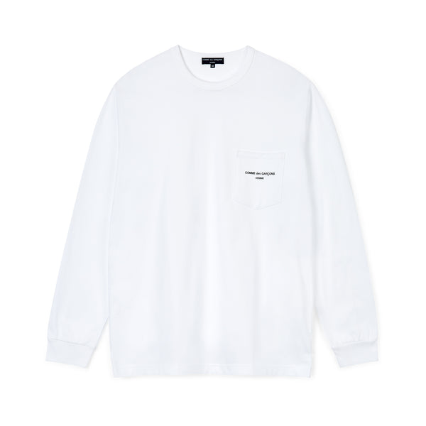 CDG Homme - Logo Long-Sleeve T-Shirt - (White)
