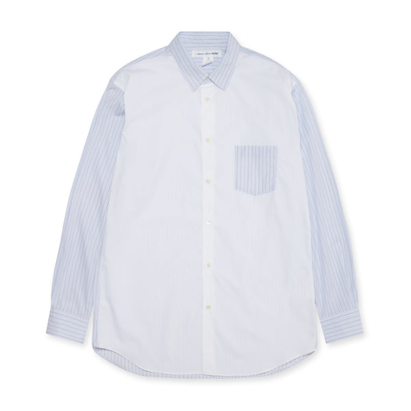 CDG Shirt Forever - Plain And Stripe Poplin Shirt - (Stripe/Mix)