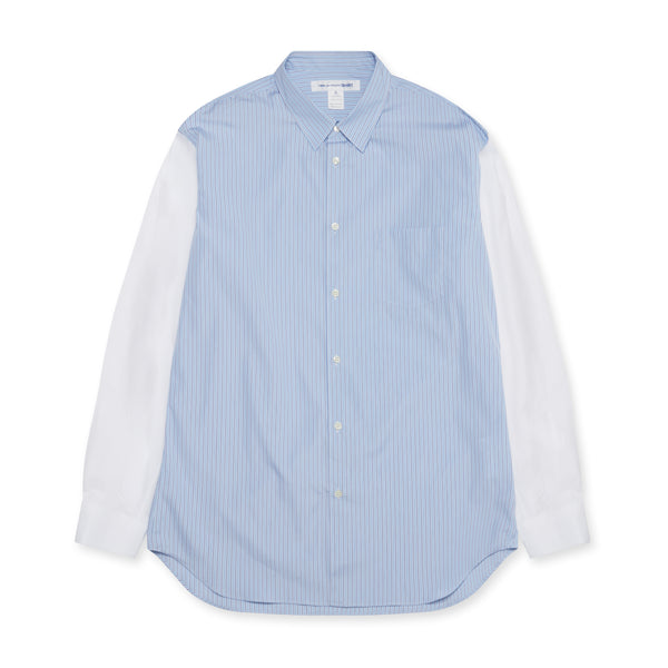CDG Shirt Forever - Plain And Stripe Poplin Shirt - (Stripe/Mix)