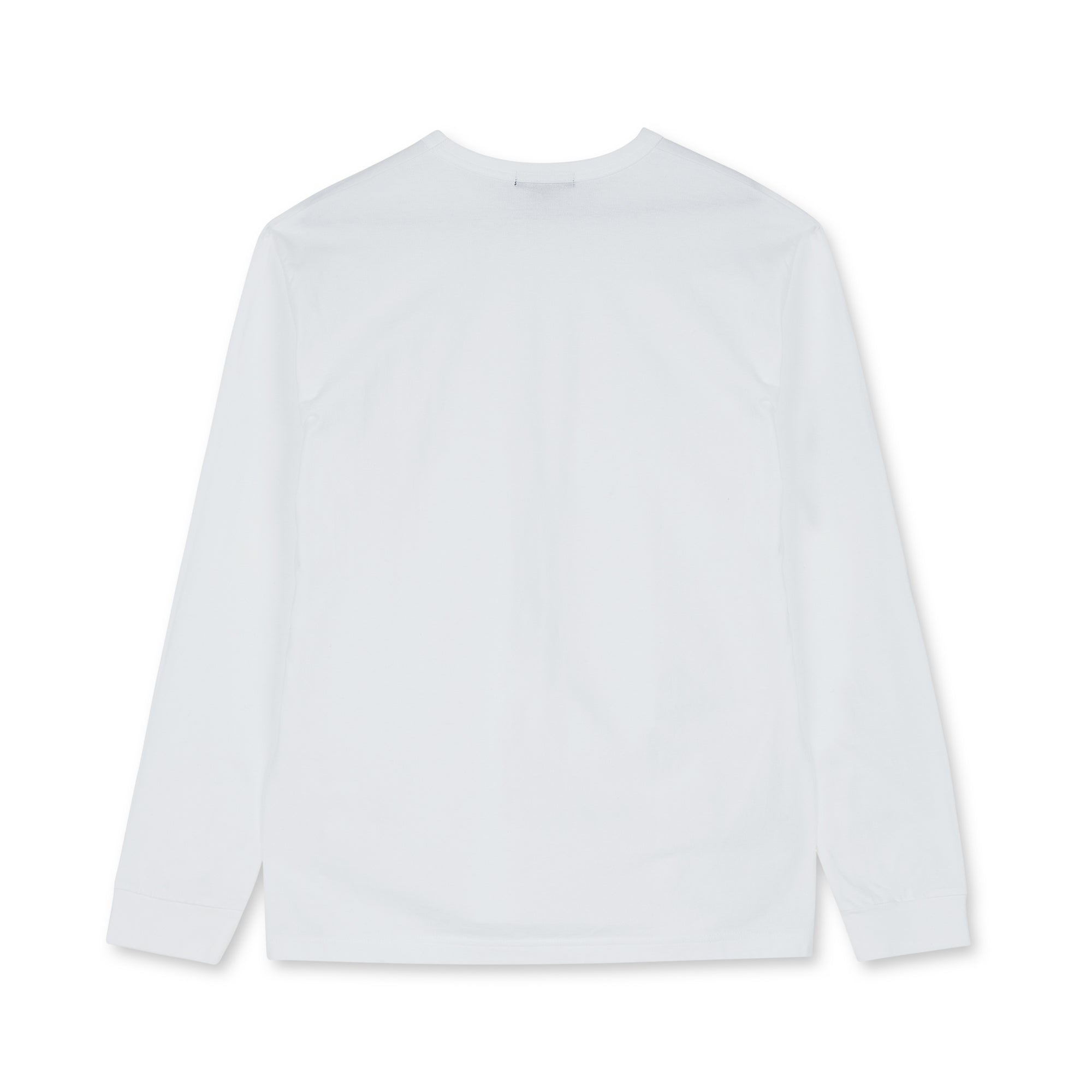 CDG Homme - Logo Long Sleeve T-Shirt - (White) view 2, Click to Zoom in