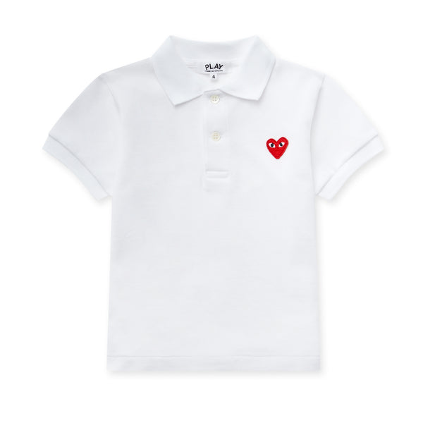 Play - Red Kid’s Polo Shirt - (White)