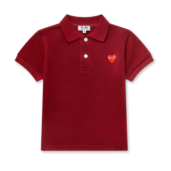 Play - Red Kid’s Polo Shirt - (Burgundy)