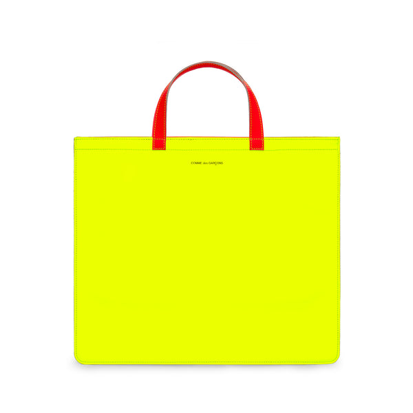 CDG Wallet - Super Fluo Tote Bag - (Yellow/Orange)