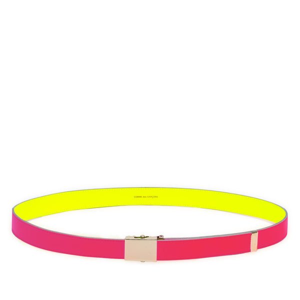 CDG Wallet - Super Fluo Belt (Pink/Yellow SA0190SF)