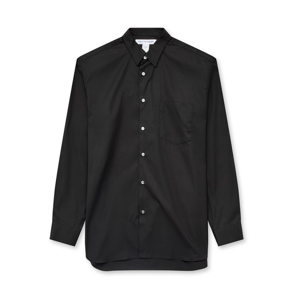 CDG Shirt Forever - Wide Fit Cotton Shirt - (Black)