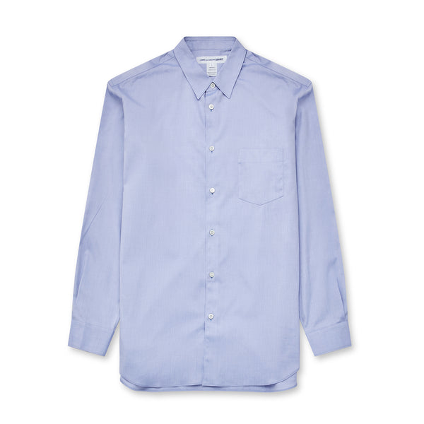 CDG Shirt Forever - Classic Fit Woven Cotton Shirt - (Light Blue)