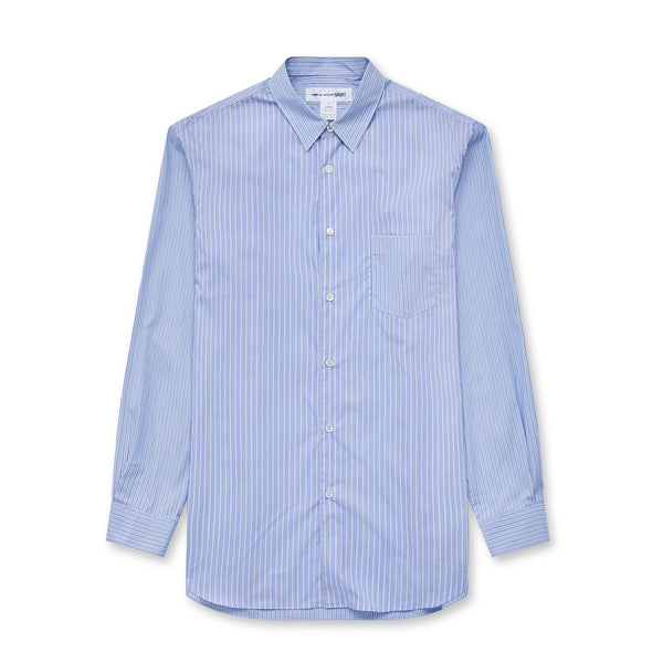 CDG Shirt Forever - Classic Fit Yarn Dyed Poplin Shirt - (Stripe 2)