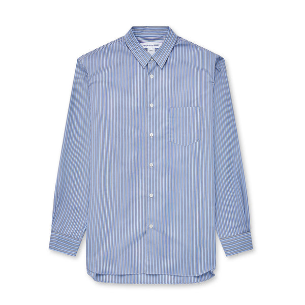CDG Shirt Forever - Classic Fit Striped Poplin Shirt - (Stripe 1)