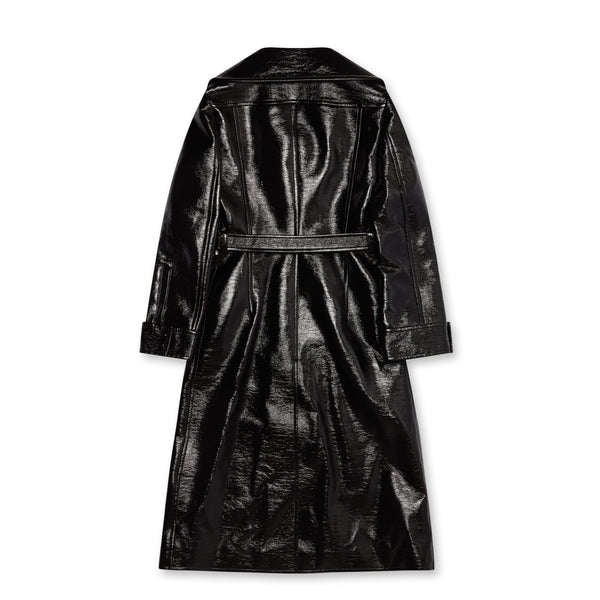 Courreges - Women’s Vinyl Iconic Trench Coat - (Black)