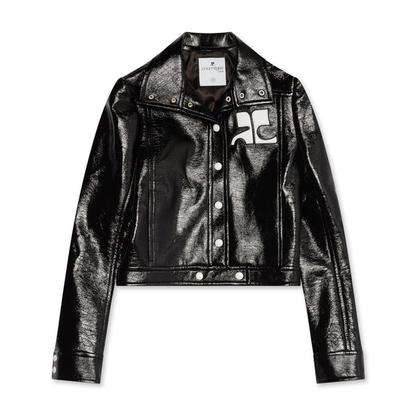 Courreges - Women’s Vinyl Jacket Reedition - (Black)