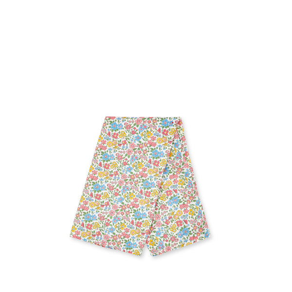 Daniela Gregis - DSM Exclusive Liberty Print Washed Medium Handkerchiefs Scarf - (White/Red/Blue/Yellow)