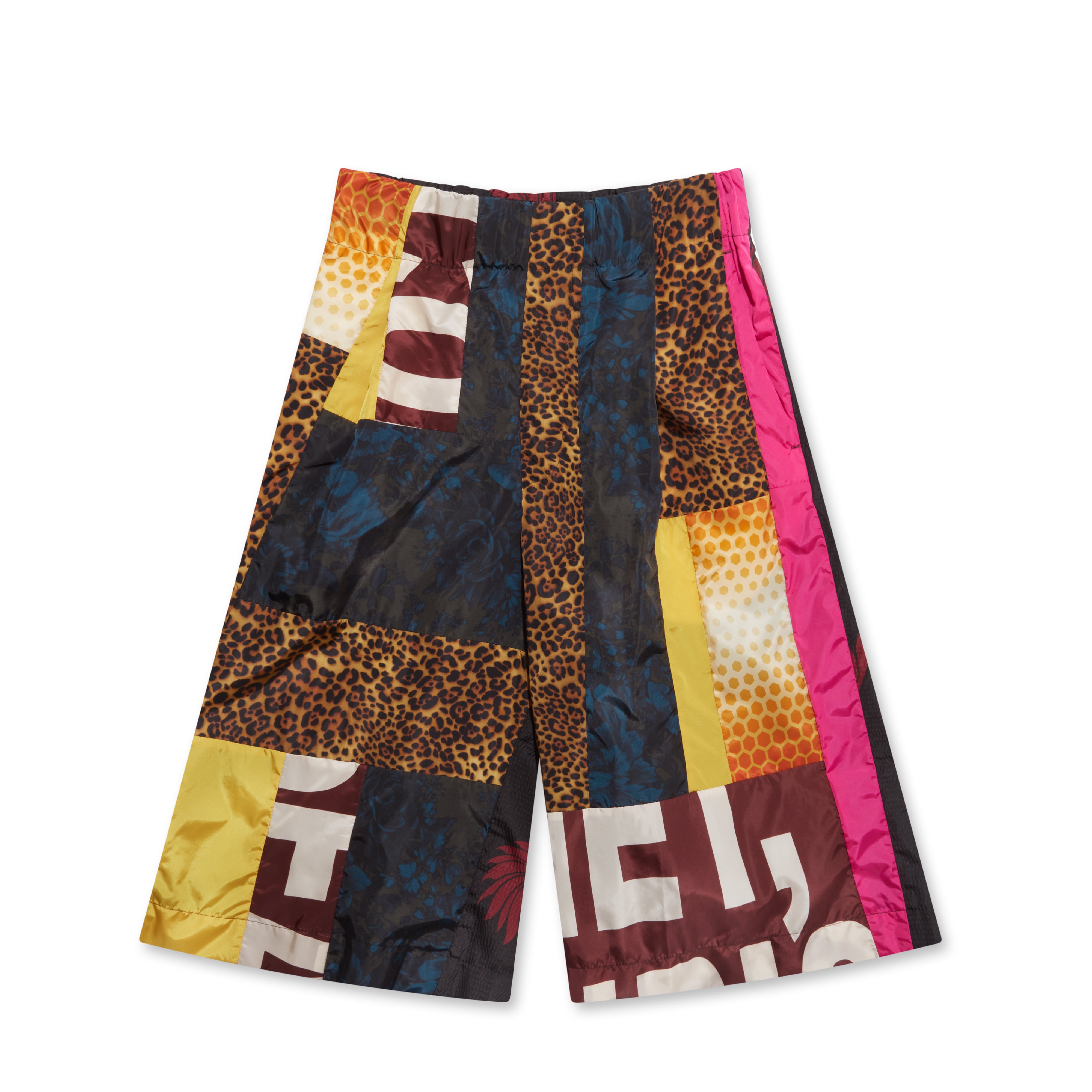 Dries Van Noten - Men's Multi Patch Shorts - (Burgundy) | Dover