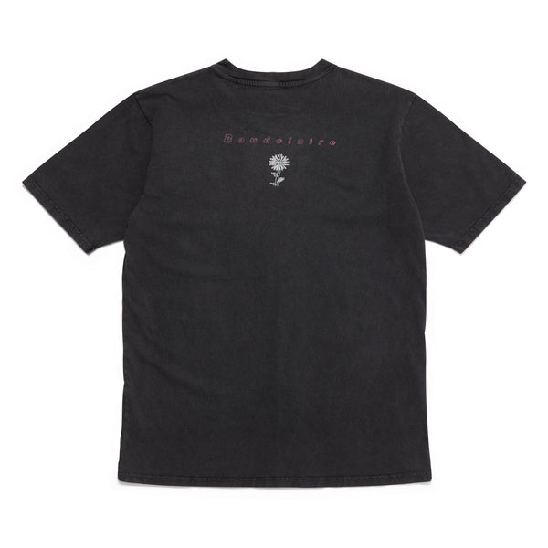 Deathmask - Men’s Baudelaire Fountain Print Tee - (Black Stone Wash)