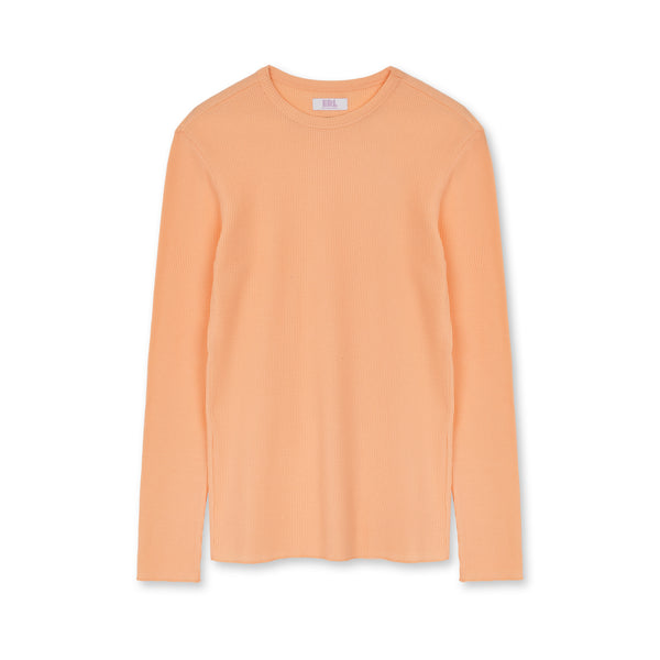Erl - Waffle Long Sleeve T-Shirt - (Orange)