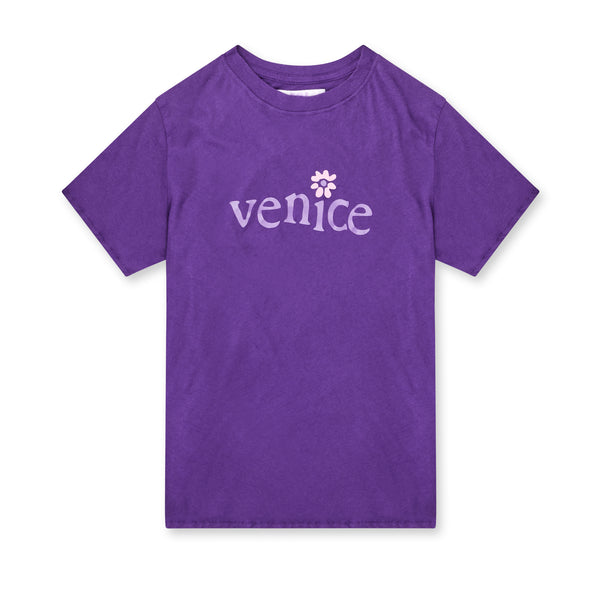 Erl - Kids Venice Print T-shirt - (Luminous Purple)