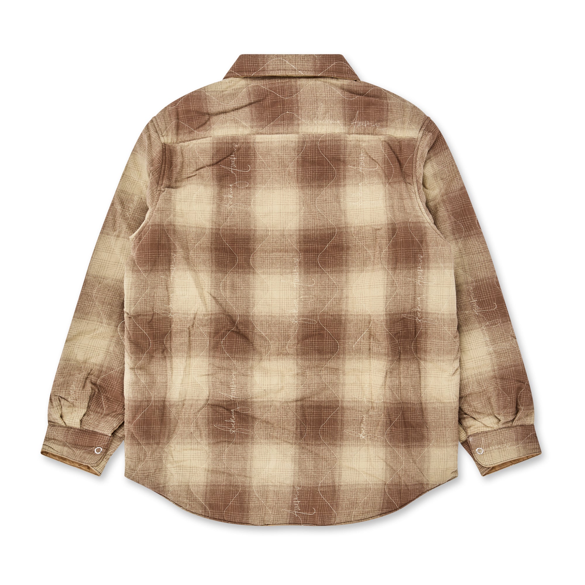 Fucking Awesome - Lightweight Reversible Flannel - (Tan) view 2, Click to Zoom in