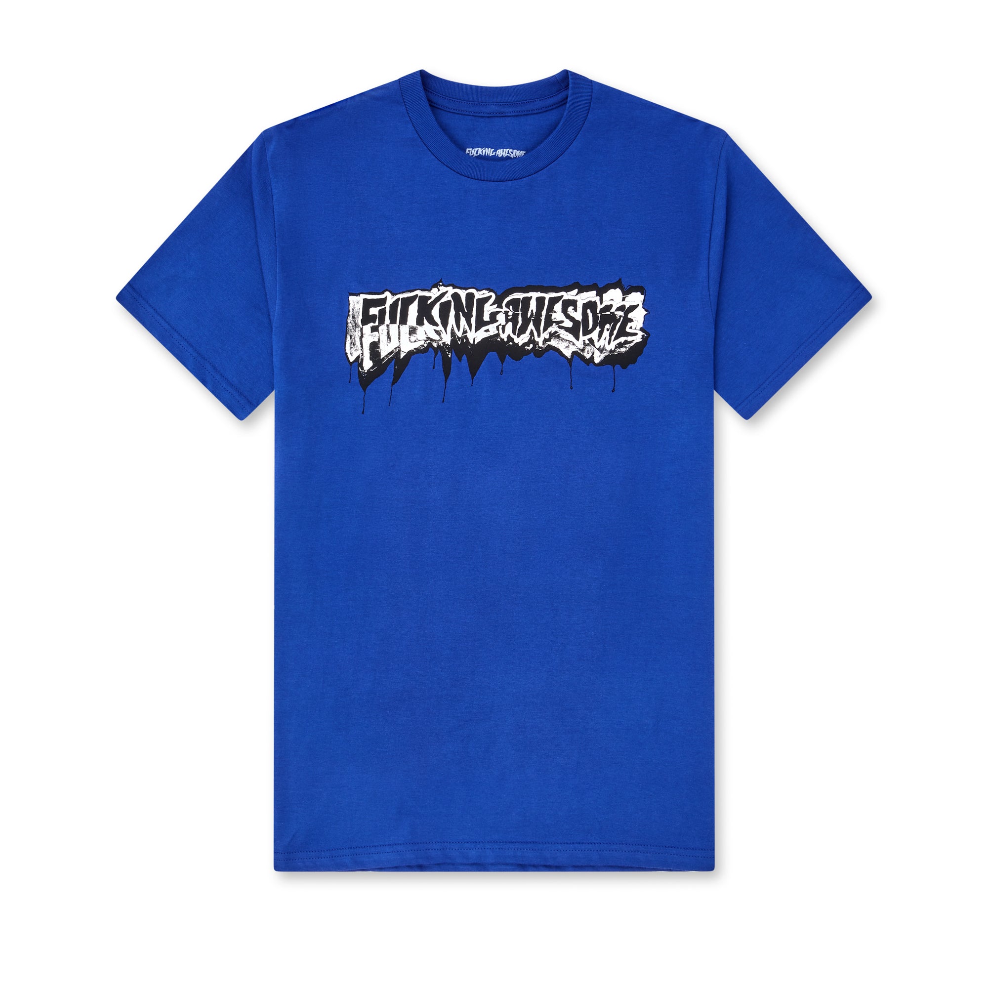 Fucking Awesome - Dill Cut Up Logo Tee - (Cobalt) view 1, Click to Zoom in