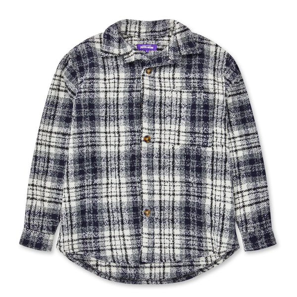 Fucking Awesome - Heavy Flannel Overshirt - (Navy)