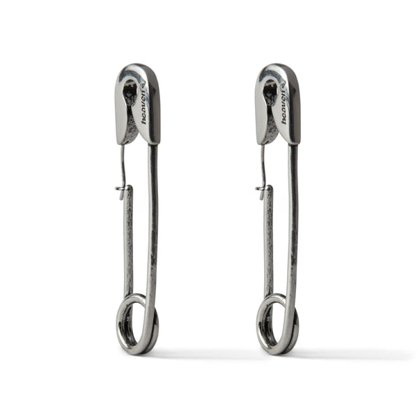 Heaven by Marc Jacobs - Women’s Safety Pin Earrings - (Aged Silver)
