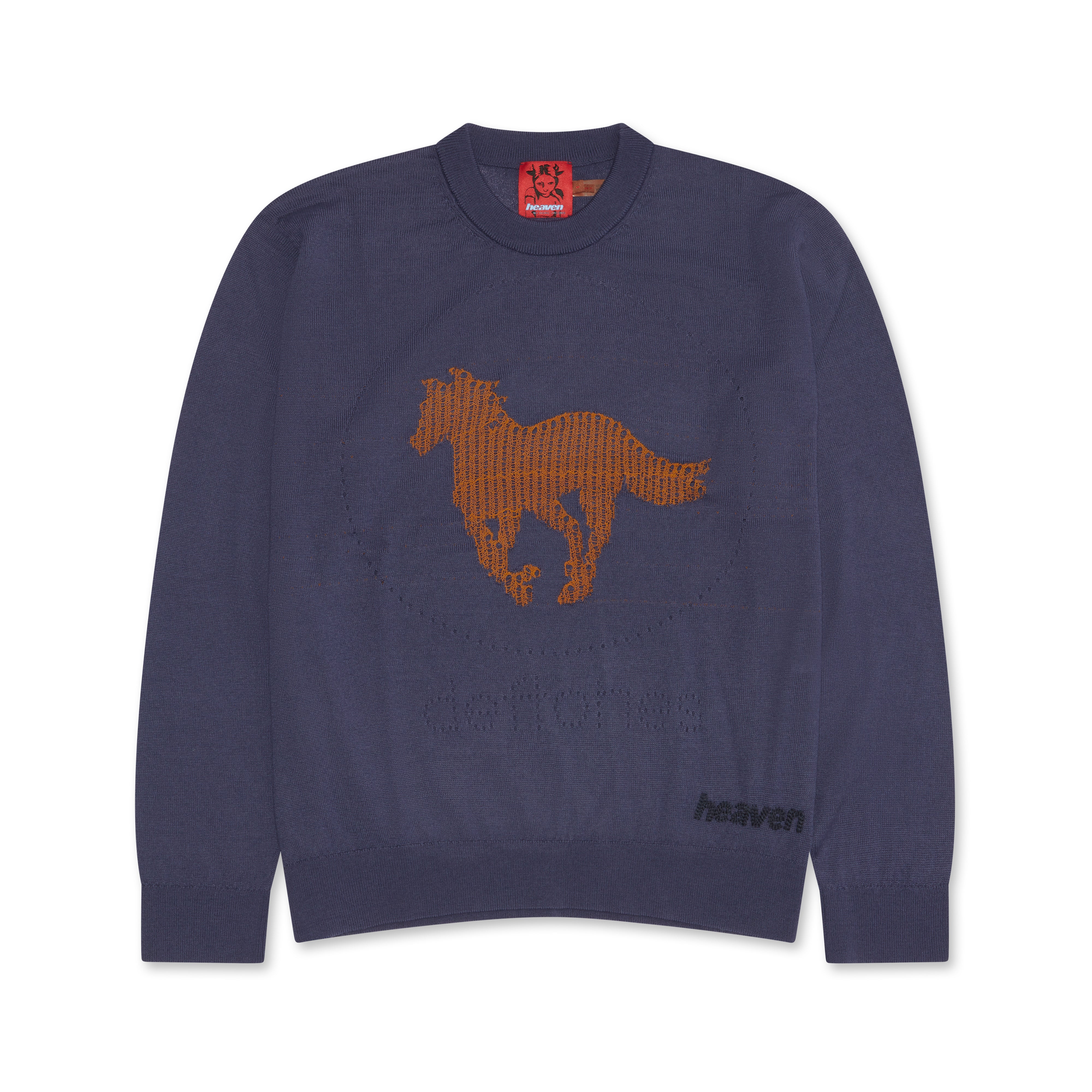 Heaven by Marc Jacobs - Women's White Pony Sweater - (Blue) | Dover ...