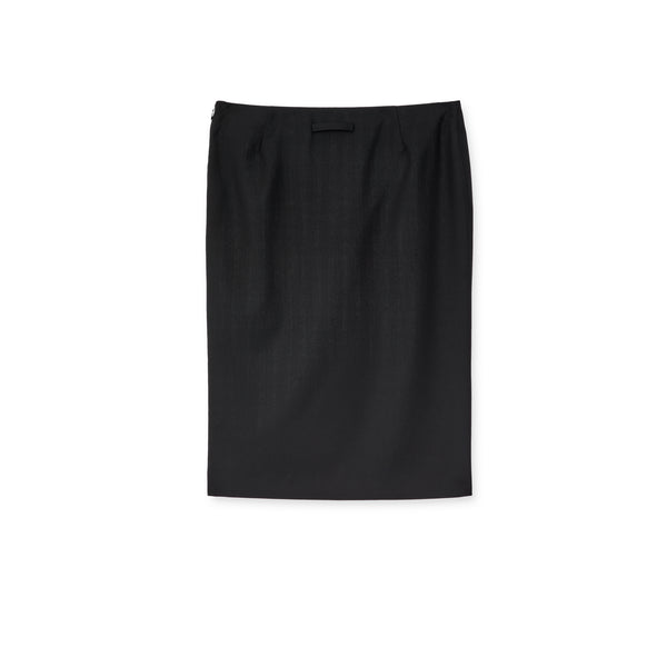 Jean Paul Gaultier - Lotta Volkova Pencil Skirt With Front Panty Opening - (Black)