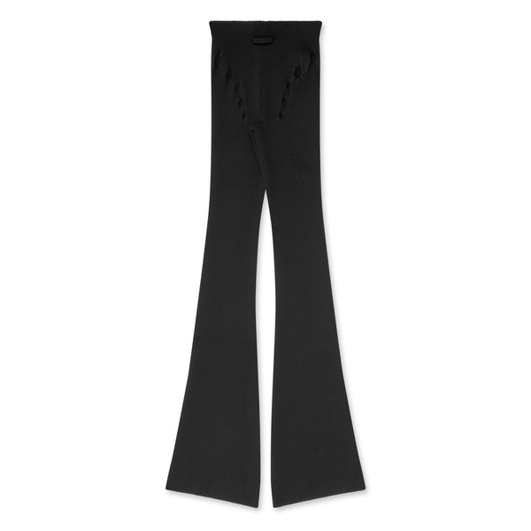 Jean Paul Gaultier - Women’s Flare Trousers With Perforated Details - (Black)