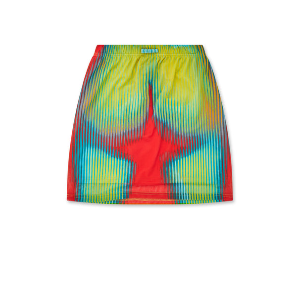Jean Paul Gaultier - Y Project Women’s Body Morph Mini Skirt - (Yellow/Red/Blue)