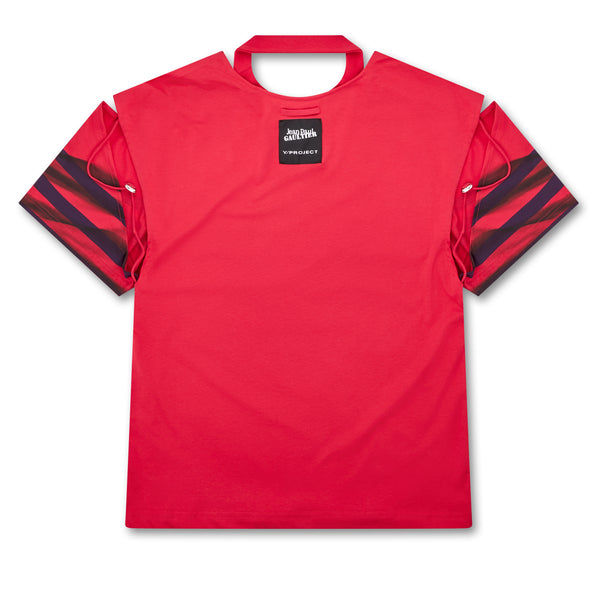 Jean Paul Gaultier - Y Project Women’s Mariniere Convertible T-Shirt - (Pink/Blue)