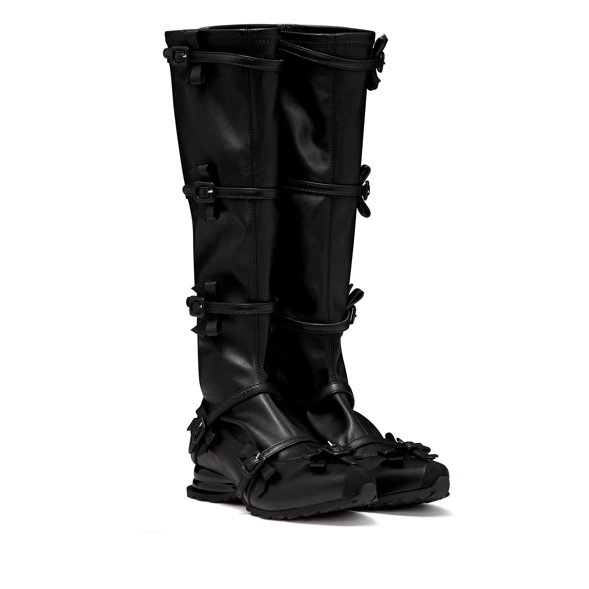 Kiko Kostadinov Women's Ribbon High Boots (Midnight Black) | Dover 