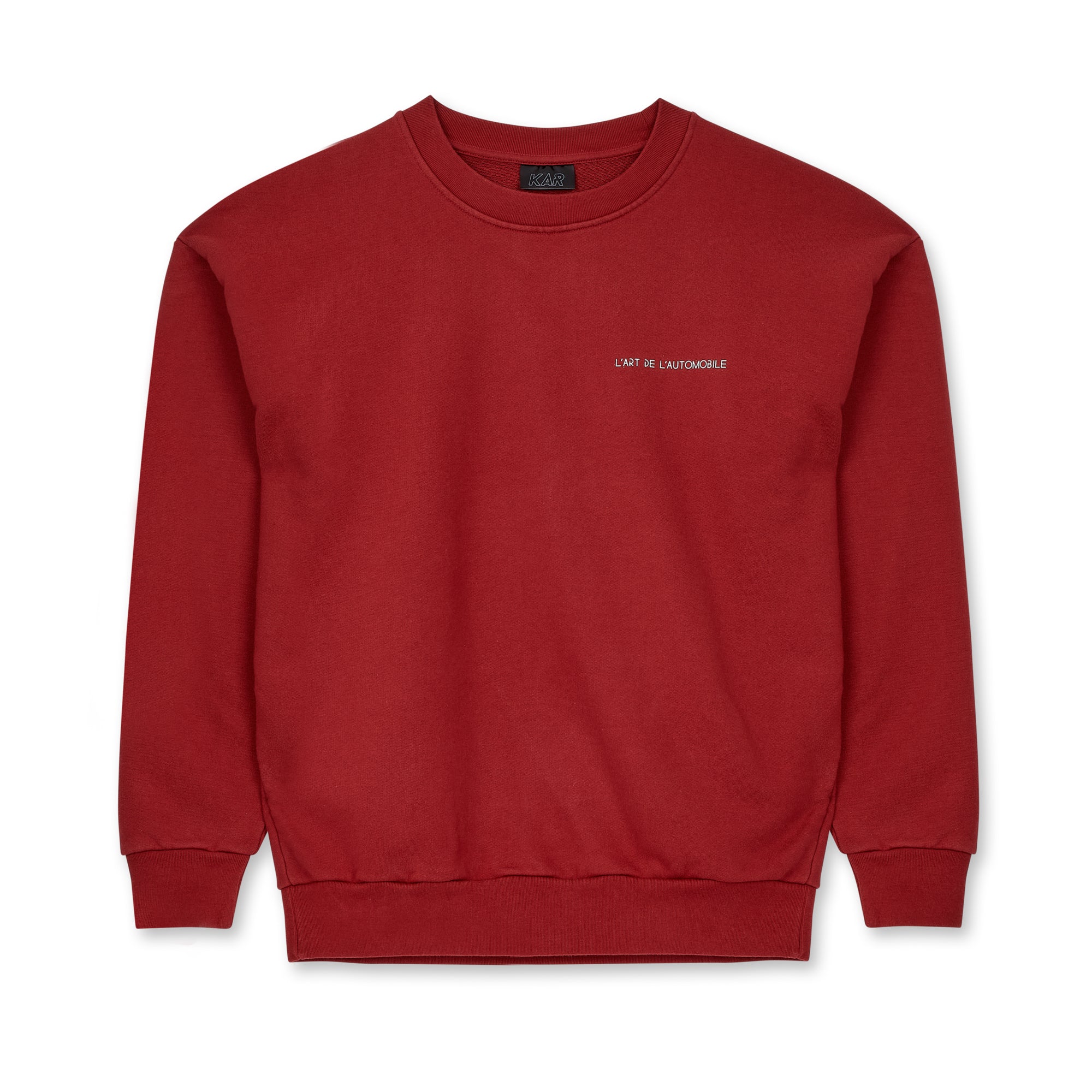 Kar L’Art De L’Automobile - Dragster Team Crewneck - (Red) view 1, Click to Zoom in