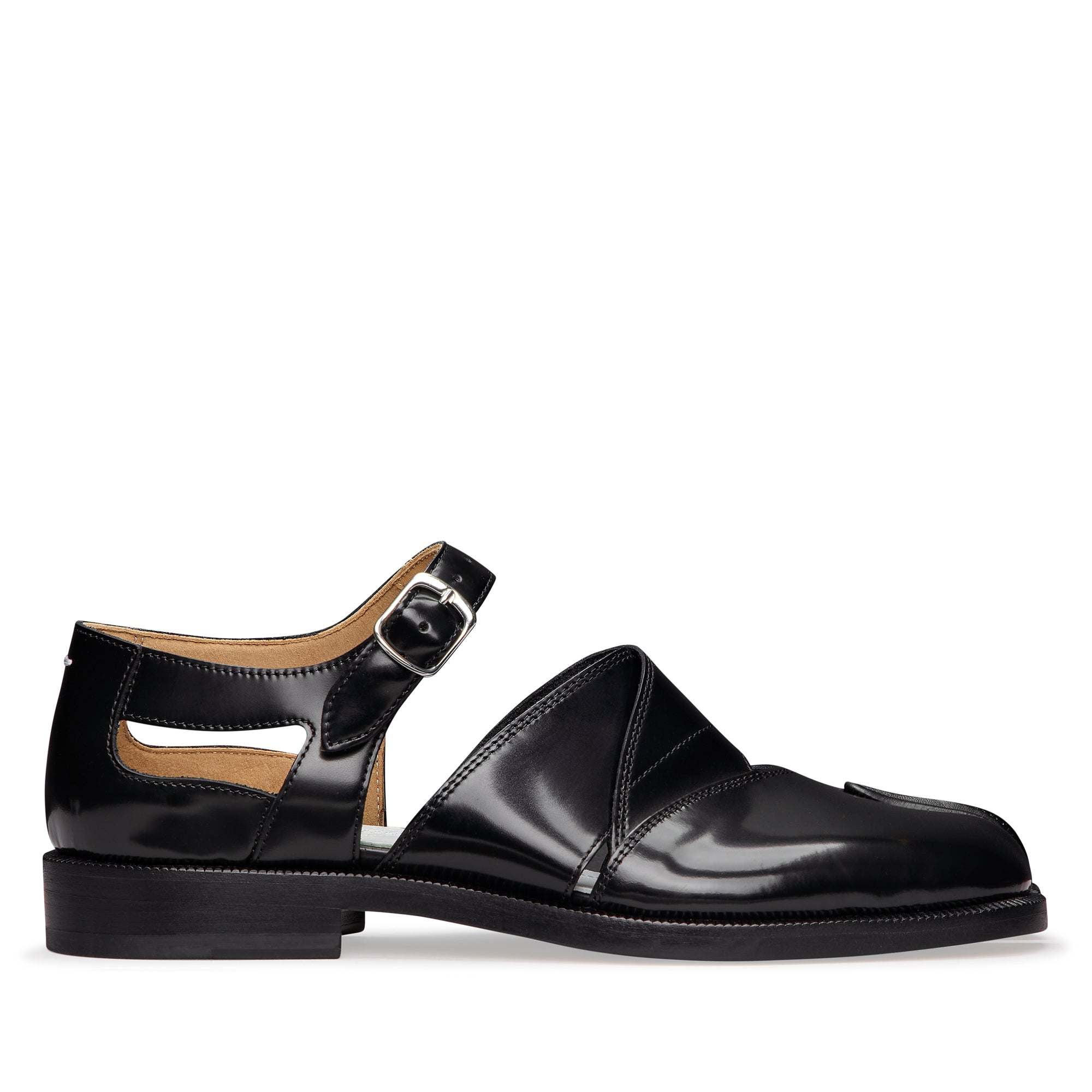 Martin Margiela - Women’s Tabi Leather Sandals - (Black) view 1