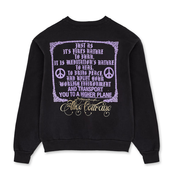 Online Ceramics - Alice Coltrane: Journey To Satchidananda Crewneck - (Black)