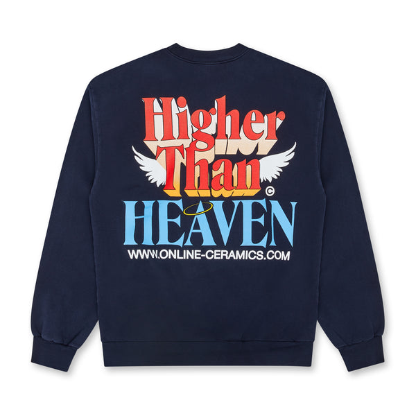 Online Ceramics - Higher Than Heaven Crewneck - (Navy)