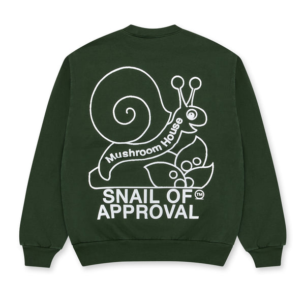 Online Ceramics - Eat Mushrooms Crewneck Sweatshirt - (Ivy)