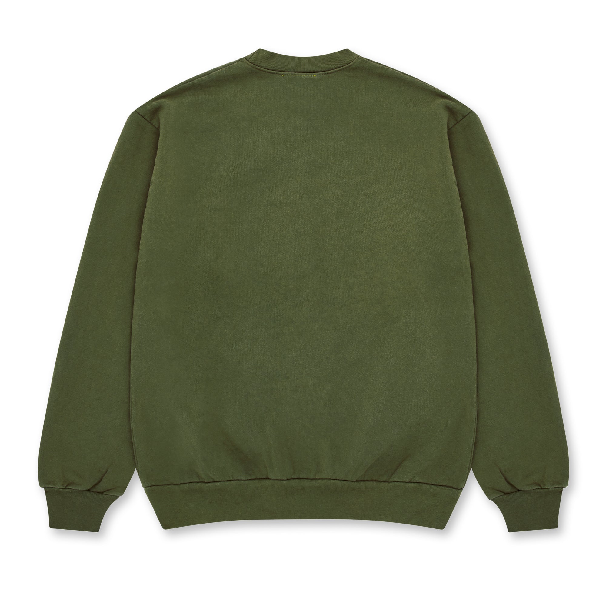 Online Ceramics - Peace Frog Crewneck Sweatshirt - (Army) view 2, Click to Zoom in