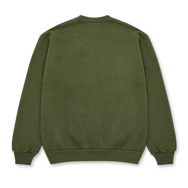 Online Ceramics - Peace Frog Crewneck Sweatshirt - (Army)
