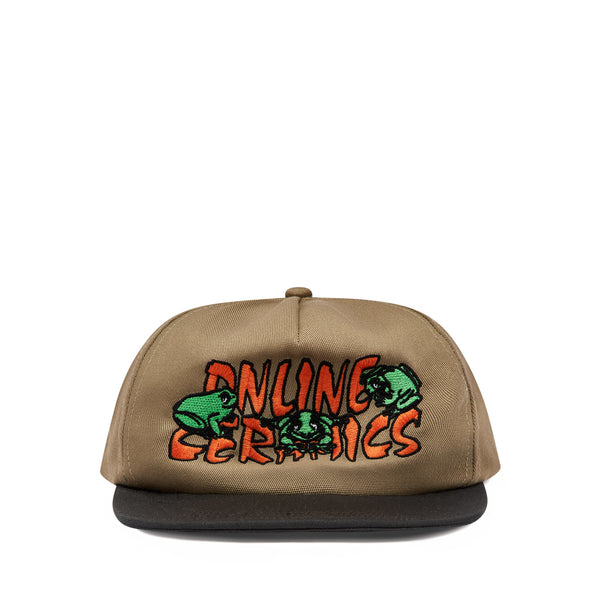 Online Ceramics - Frog Friends Hat - (Tan)